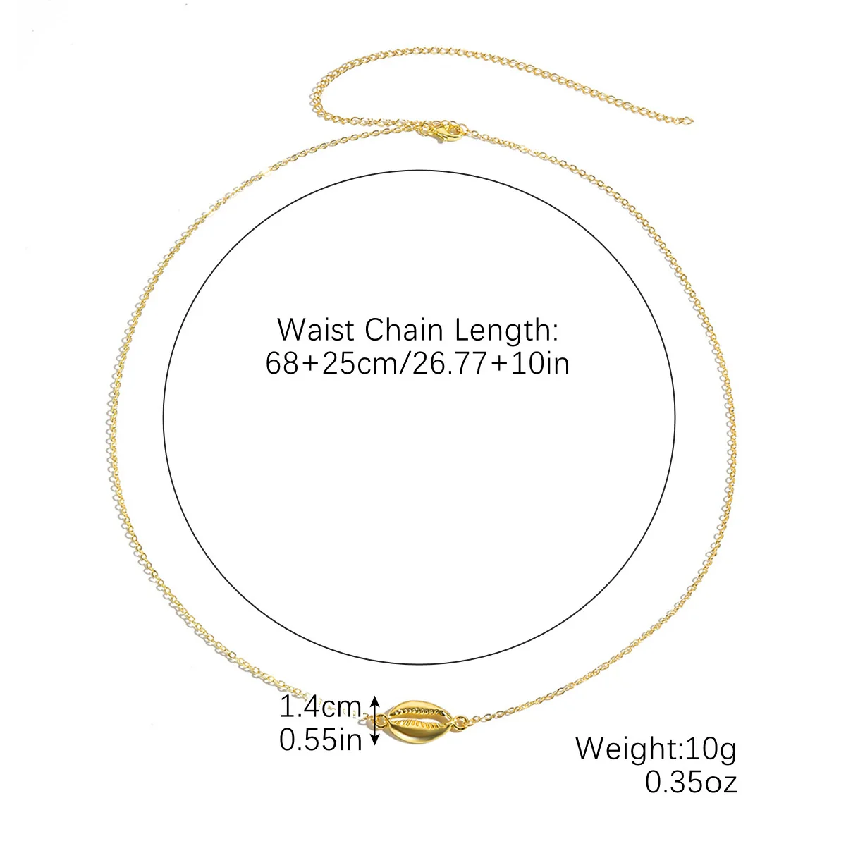 Bikini Navel Waist Chain Metal Multi Layer Pearl All Match Style - Image 6
