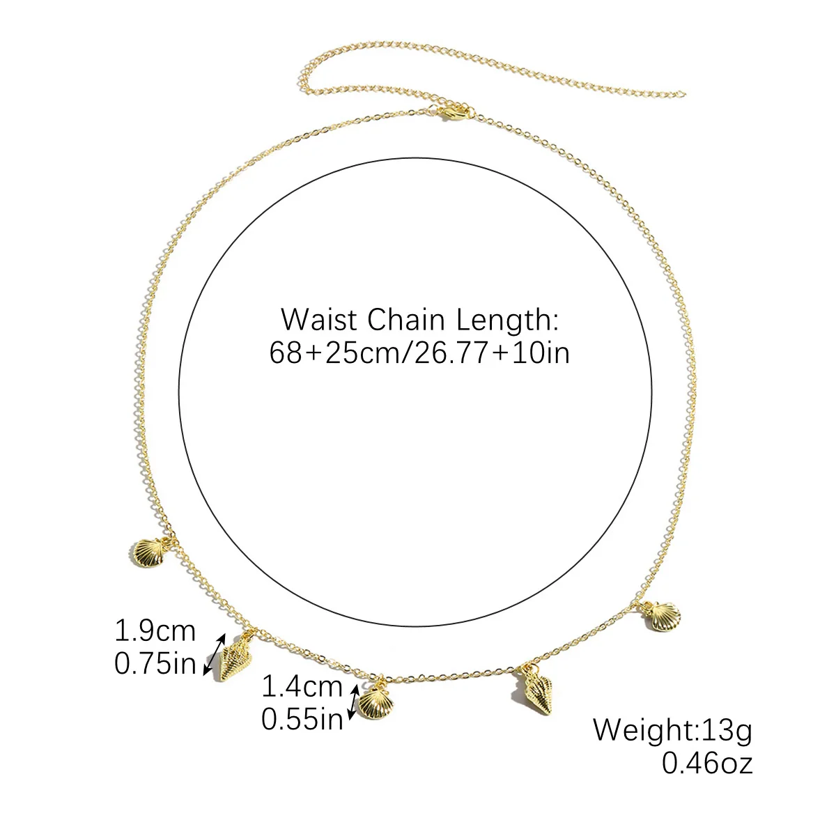 Bikini Navel Waist Chain Metal Multi Layer Pearl All Match Style - Image 7