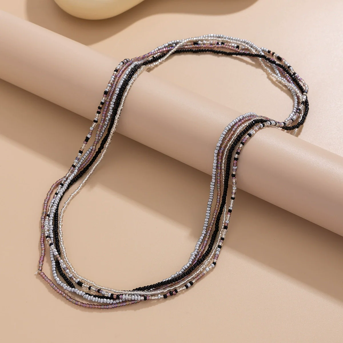 Bikini Waist Chain Rice Beads Elastic Body Chain Stacking Style Multiple Circles For Female - Image 4