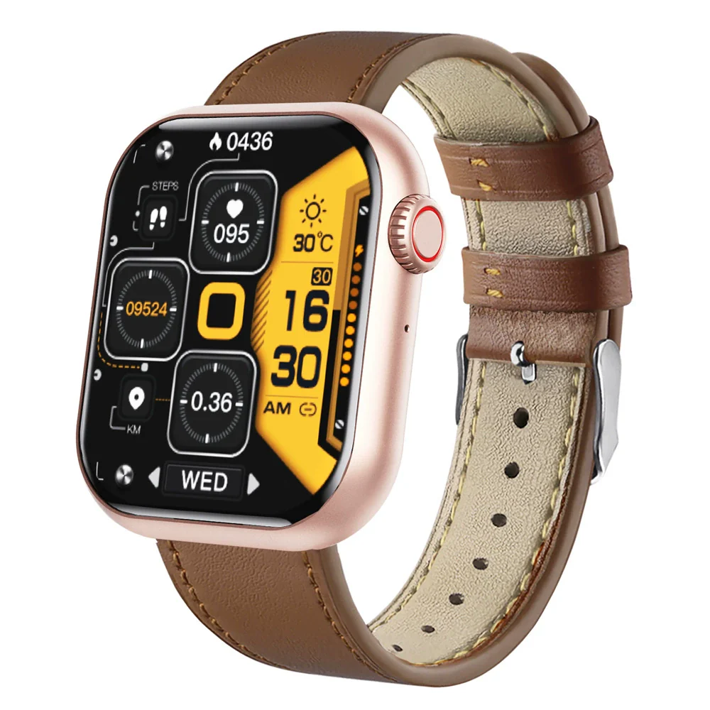 Blood Glucose And Oxygen Monitoring Bracelet With Bluetooth Call Siri Voice Assistant Silicone Wristband Rectangular Dial Sports Strap Style - Image 10