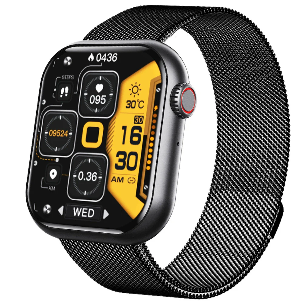 Blood Glucose And Oxygen Monitoring Bracelet With Bluetooth Call Siri Voice Assistant Silicone Wristband Rectangular Dial Sports Strap Style - Image 8