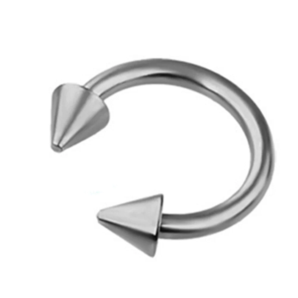 Body Piercing Jewelry Stainless Steel Geometric Cshaped Horseshoe Ring Electroplated - Image 12