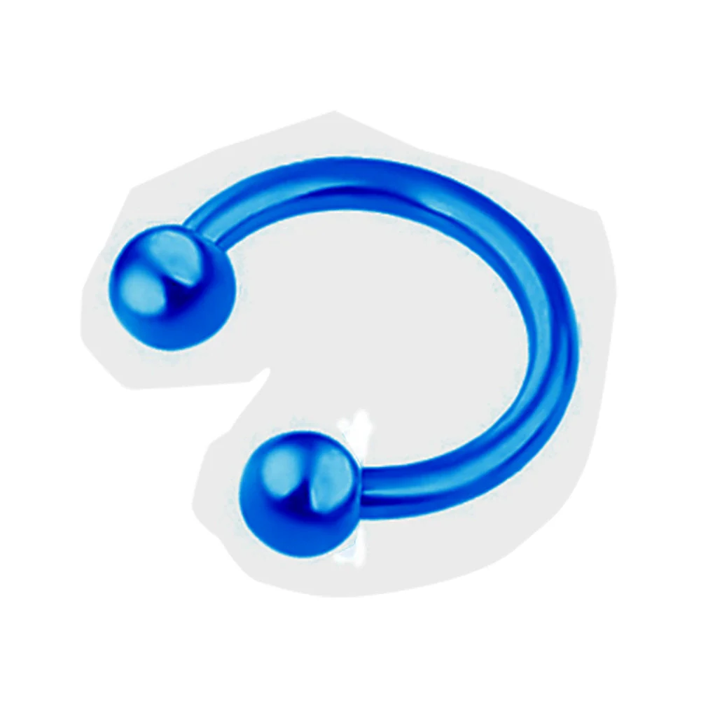 Body Piercing Jewelry Stainless Steel Geometric Cshaped Horseshoe Ring Electroplated - Image 6