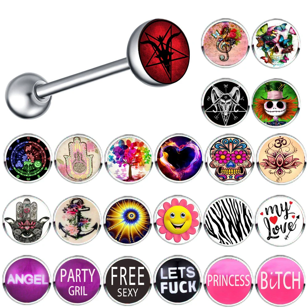 Body Piercing Jewelry Stainless Steel Mixed Color Insect Pattern Handmade