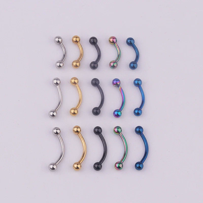 Body Piercing Jewelry Stainless Steel Spherical Geometric Electroplated Unisex - Image 4