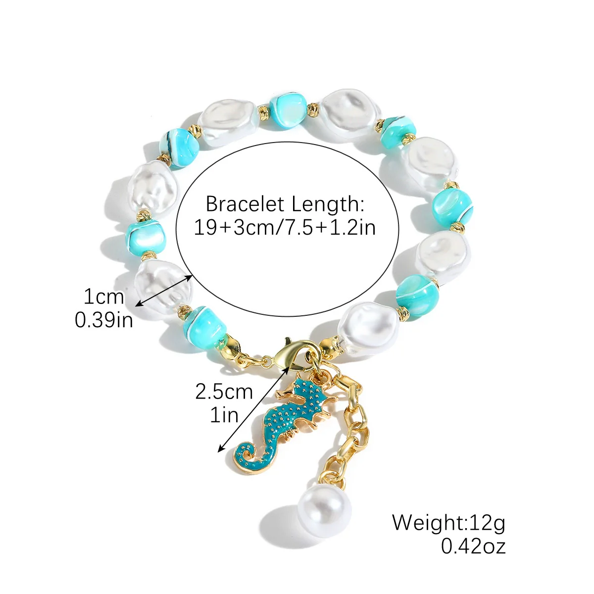 Bohemian Style Shell Bracelet With Starfish Pendant Electroplated Geometric Heart Bow Design For Women - Image 8