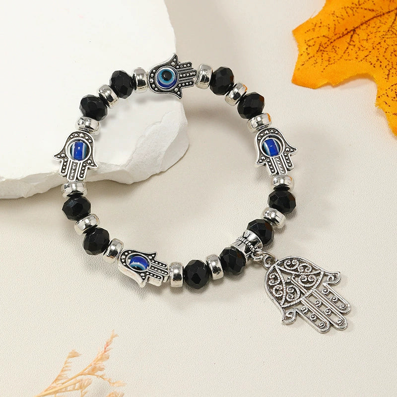 Bracelet Artificial Crystal Blue Eye Handmade - Image 3