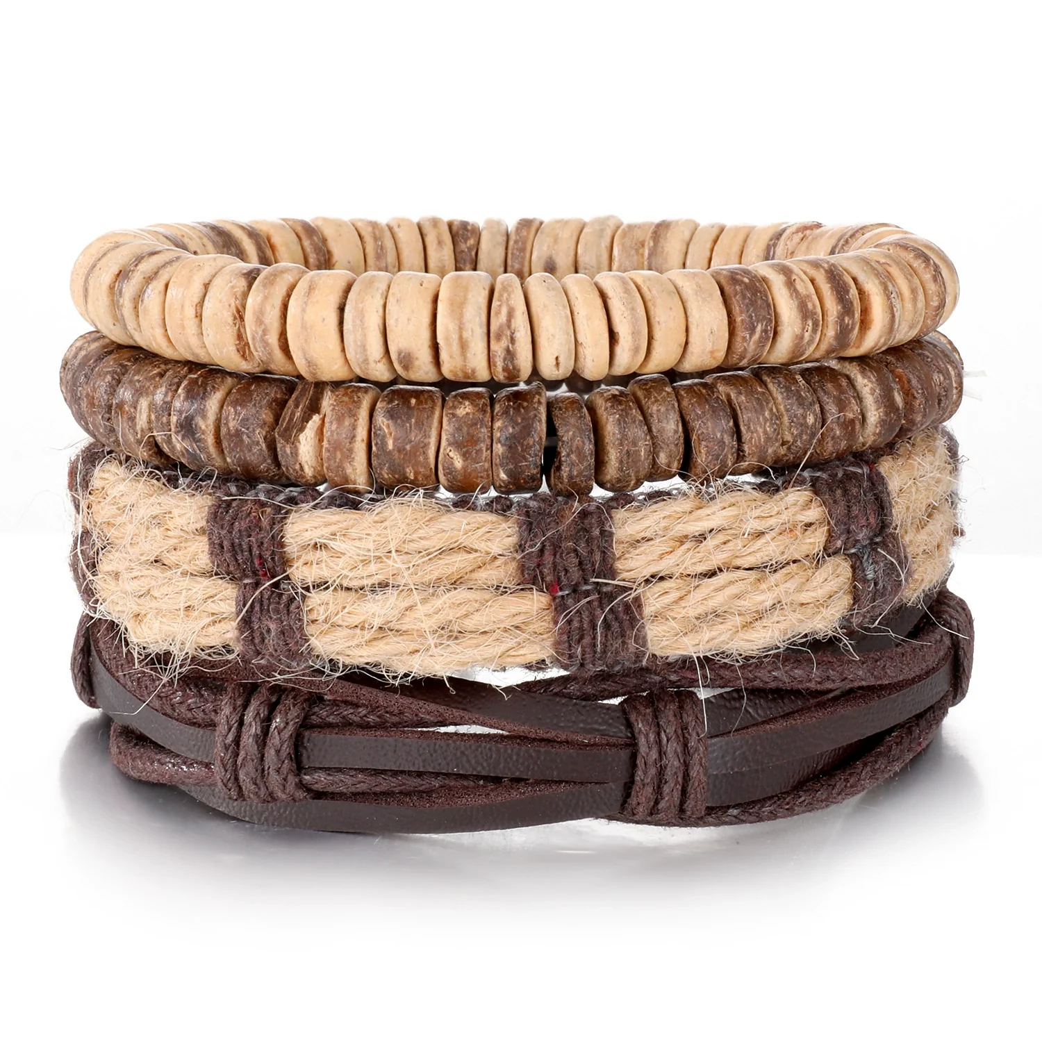 Bracelet Artificial Leather Geometric Hand Knitted Bohemian Style For Men And Women - Image 15