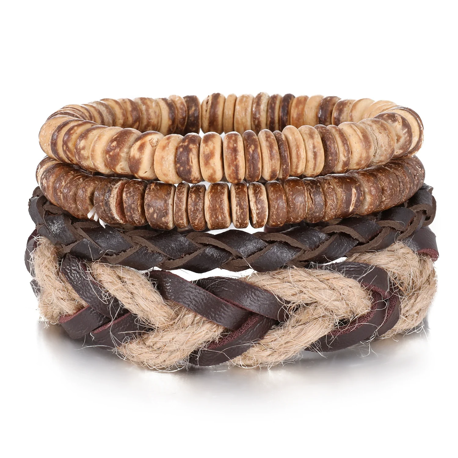 Bracelet Artificial Leather Geometric Hand Knitted Bohemian Style For Men And Women - Image 16