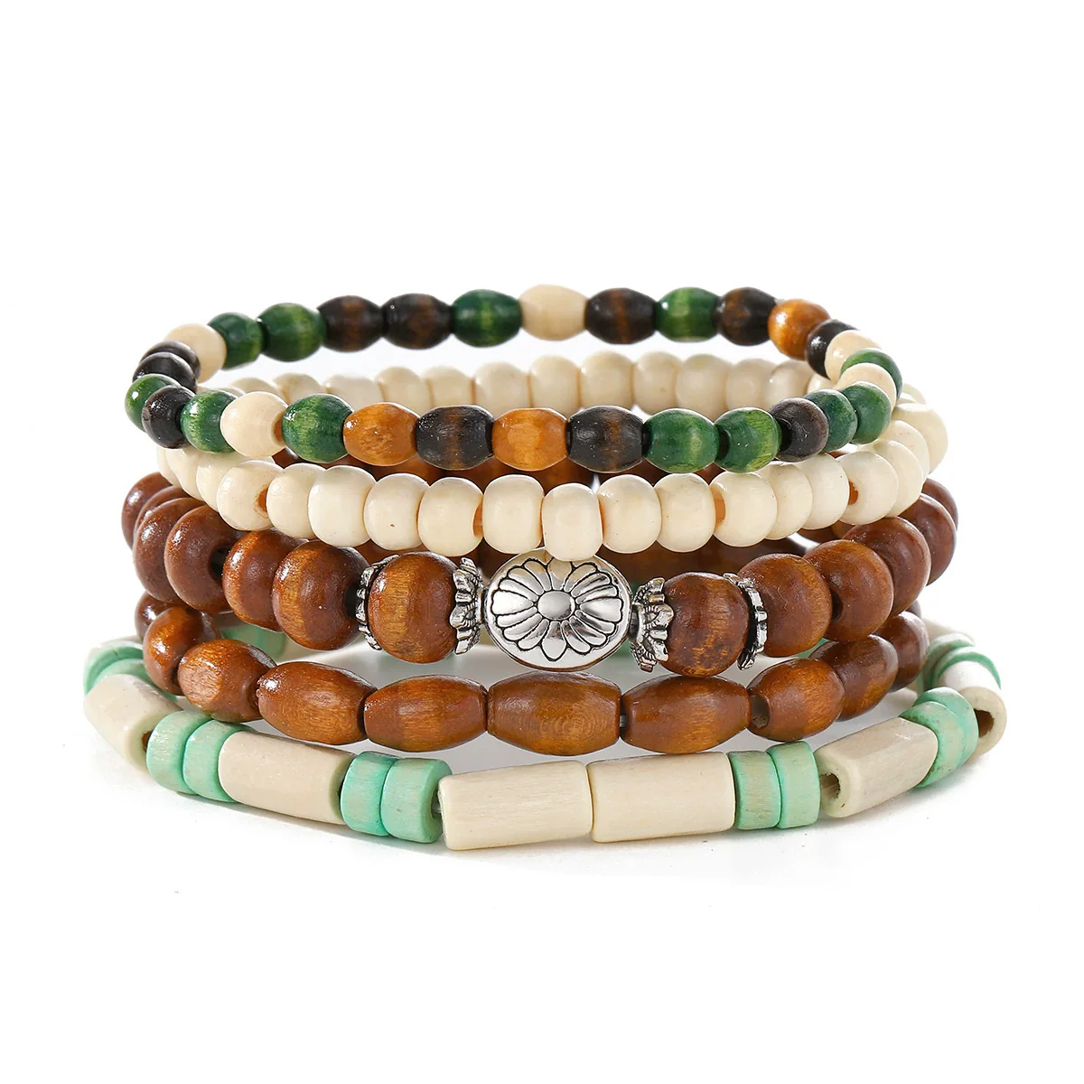Bracelet Artificial Leather Geometric Hand Knitted Bohemian Style For Men And Women - Image 20