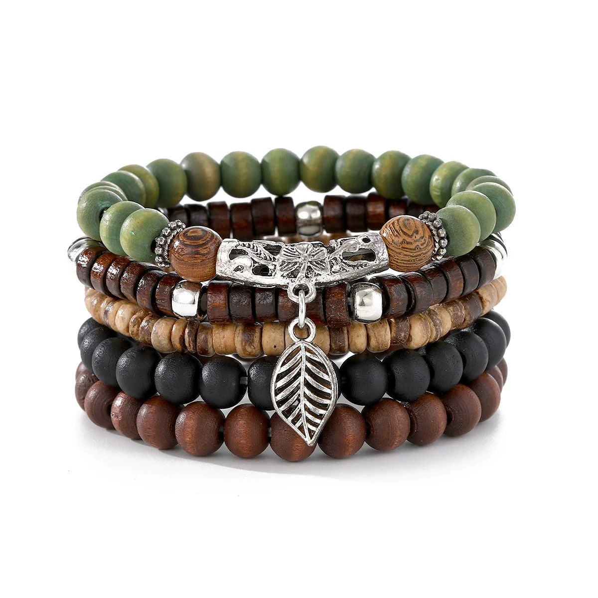 Bracelet Artificial Leather Geometric Hand Knitted Bohemian Style For Men And Women - Image 21