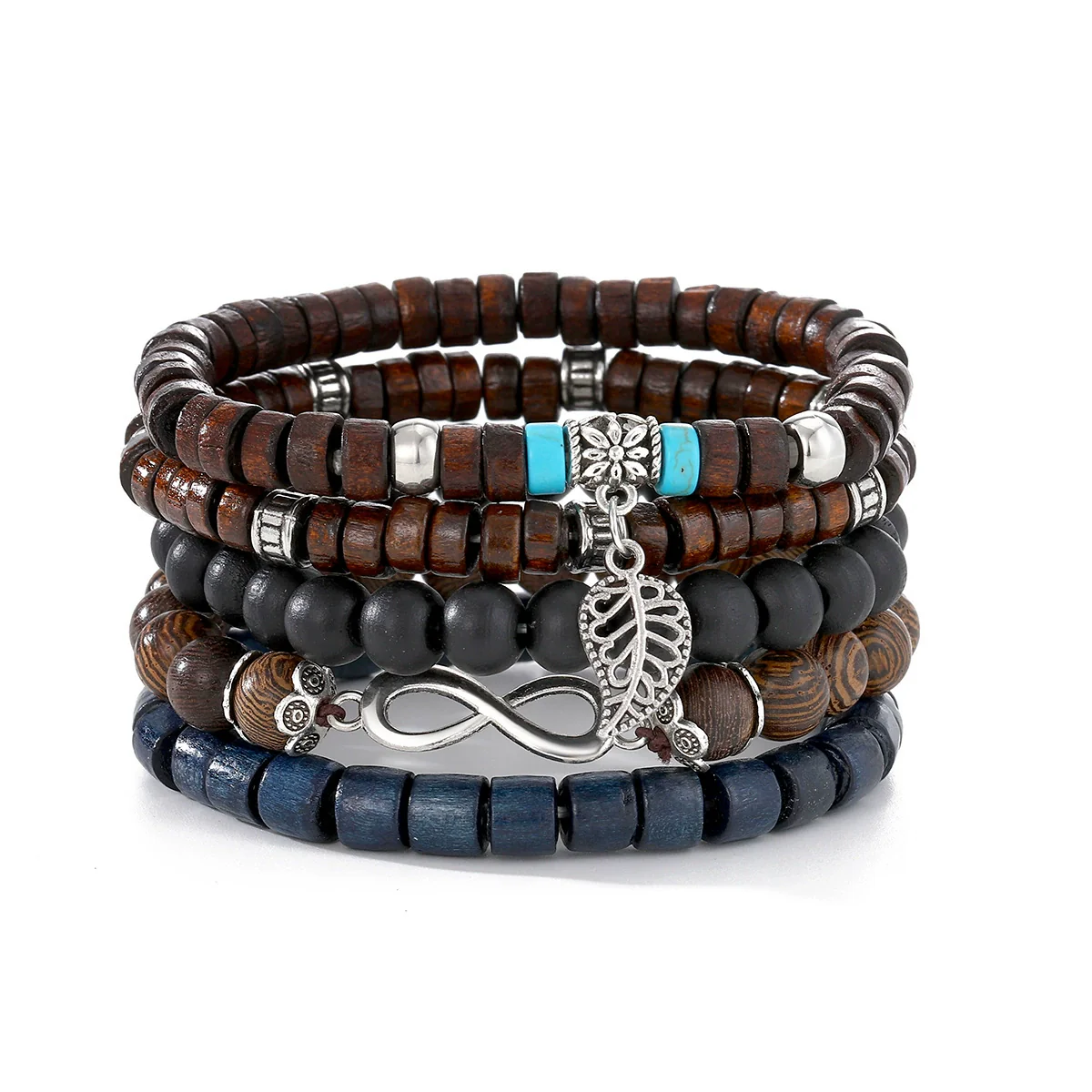 Bracelet Artificial Leather Geometric Hand Knitted Bohemian Style For Men And Women - Image 27