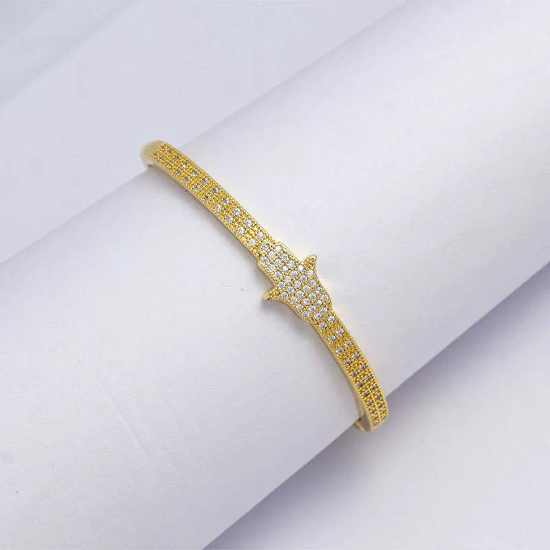 Bracelet Copper Electroplating Simple Style With Letters Numbers Text Jewelry - Image 6