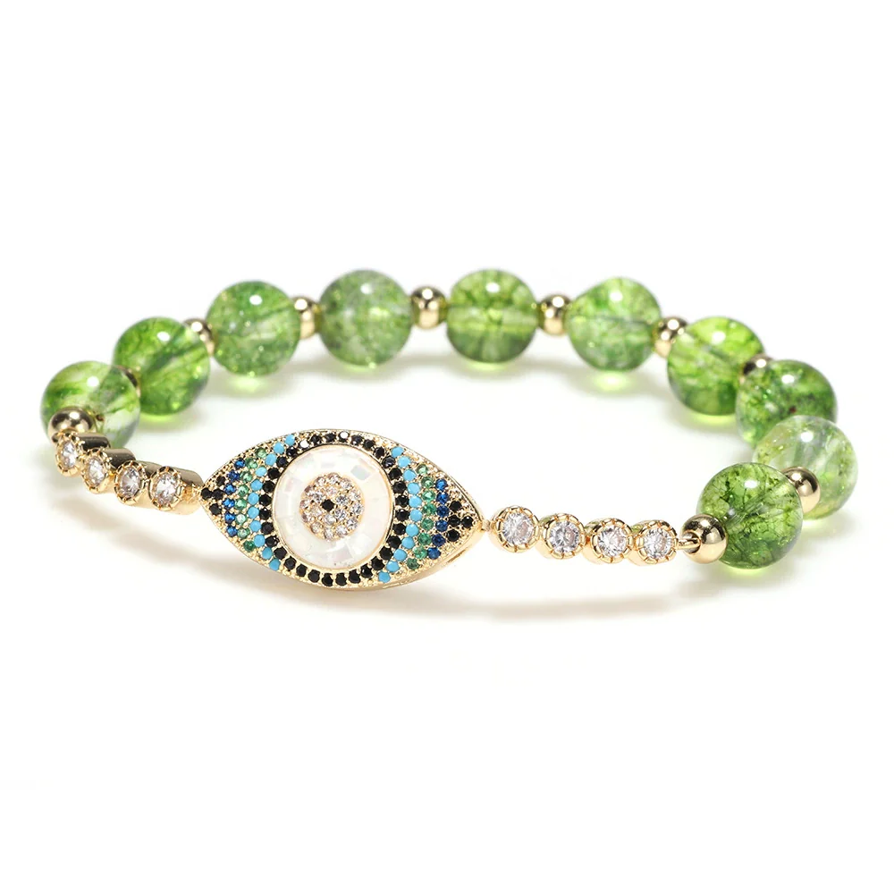 Bracelet Crystal Copper Geometric Devil's Eye Cartoon Electroplating Women's Unisex - Image 2