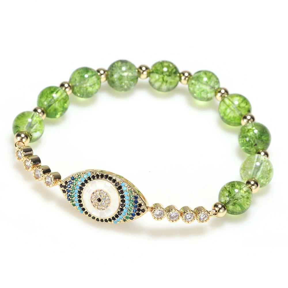 Bracelet Crystal Copper Geometric Devil's Eye Cartoon Electroplating Women's Unisex - Image 5