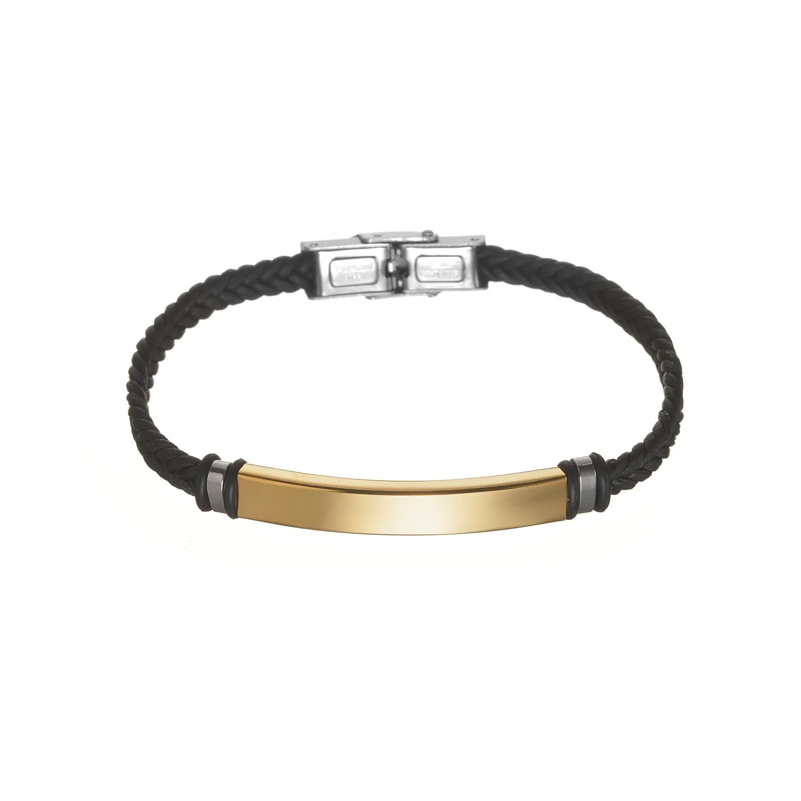 Bracelet Imitation Leather Twist Braided Electroplated Women's Couple - Image 8