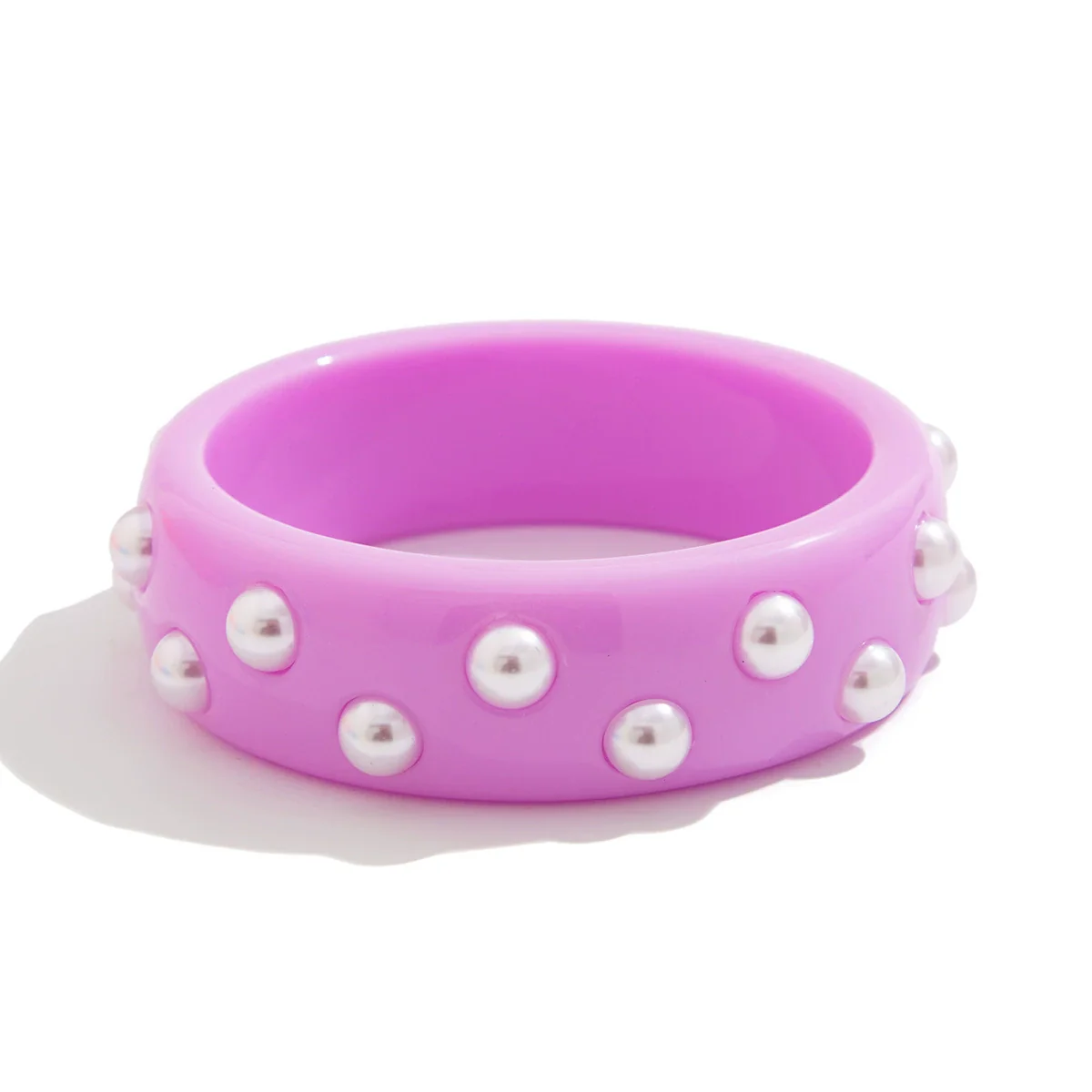 Bracelet Imitation Pearl Resin Geometric Handmade Exaggerated Sweet Cool Ins Style - Image 5