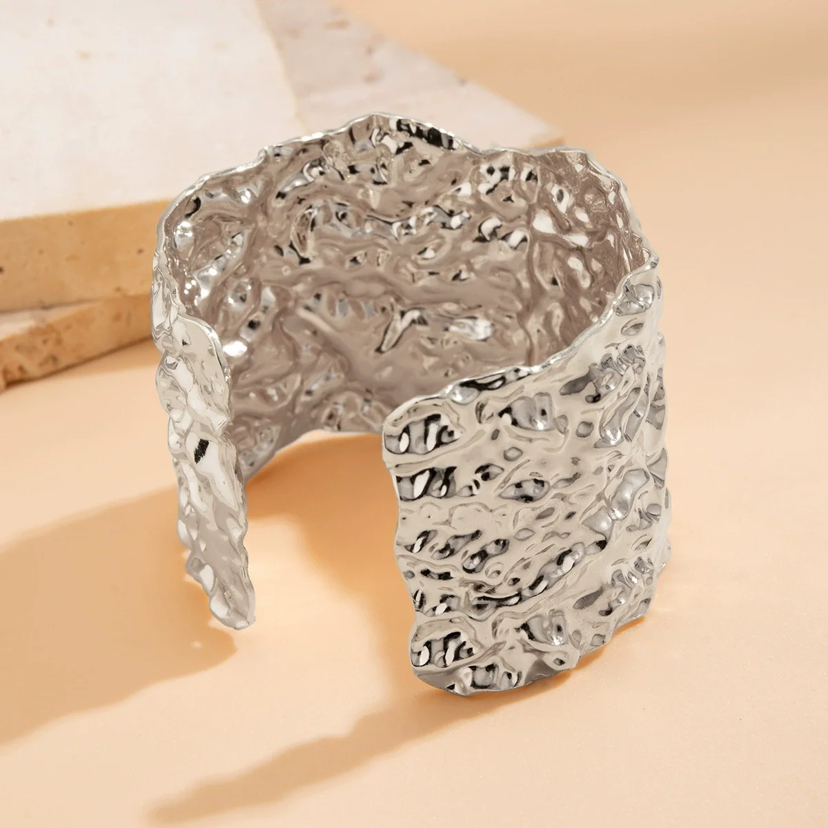 Bracelet Jewelry Punk Alloy Geometric Electroplating Irregular Opening - Image 4