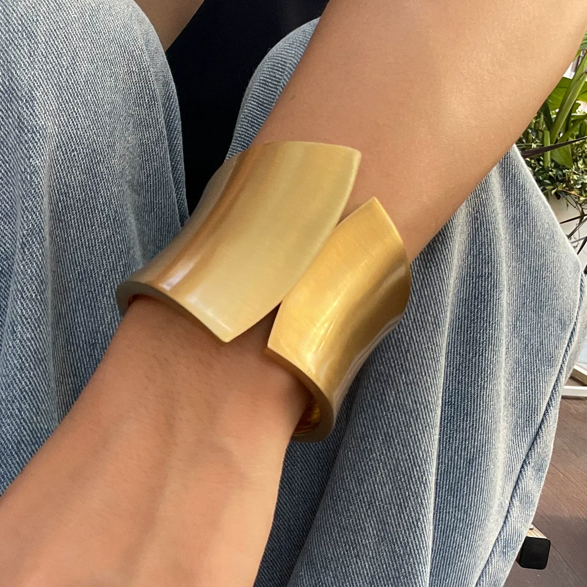 Bracelet Metal Geometric Punk Style Electroplated - Image 3