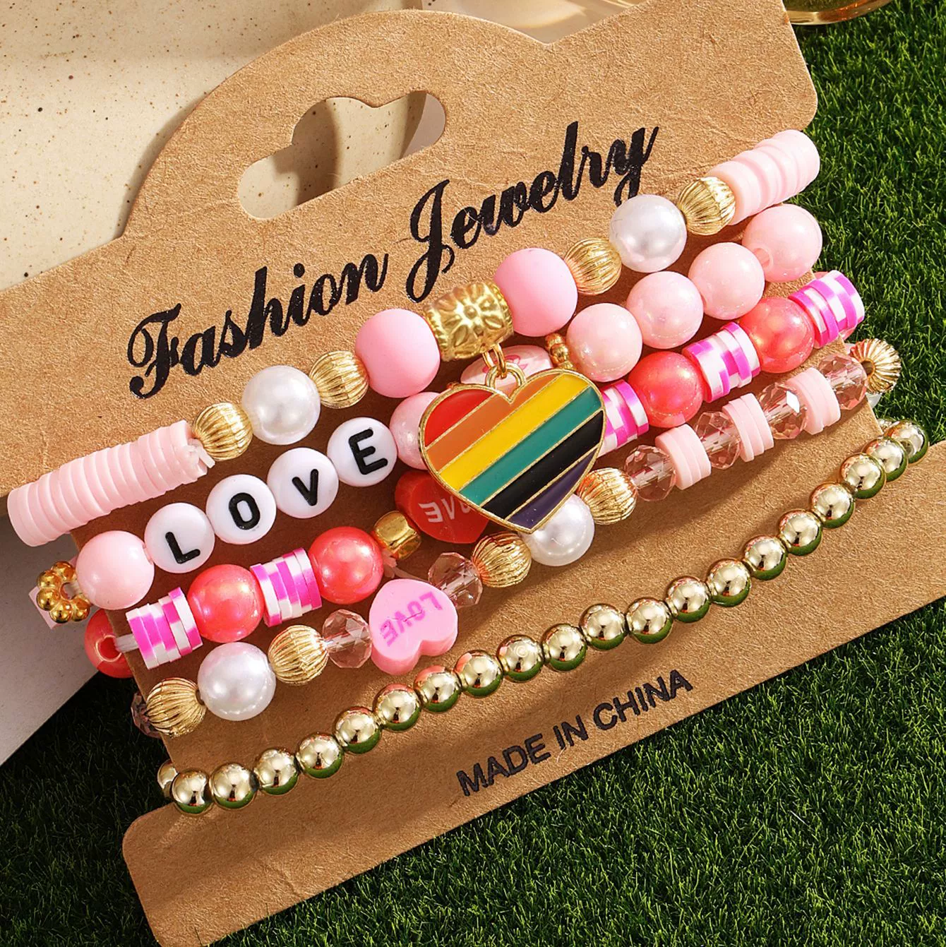 Bracelet Mixed Material Sweet Style Cartoon Characters Handmade - Image 8