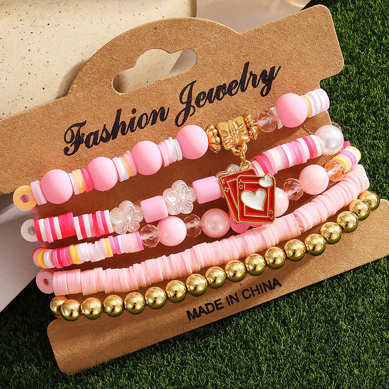 Bracelet Mixed Material Sweet Style Cartoon Characters Handmade - Image 9