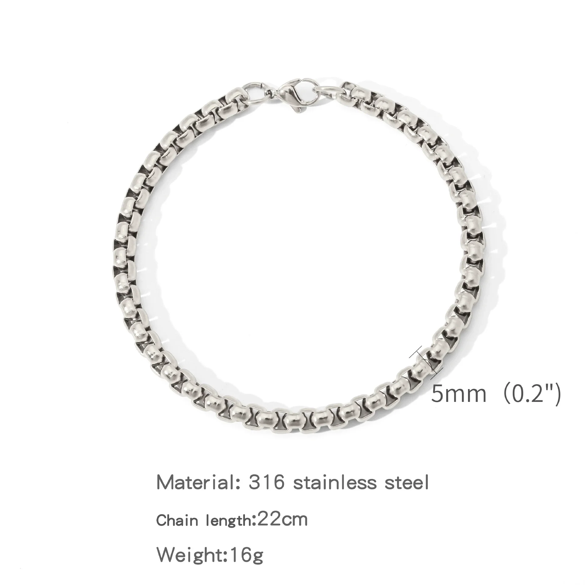 Bracelet Pearl Geometric Punk Rock Unisex Electroplating - Image 13