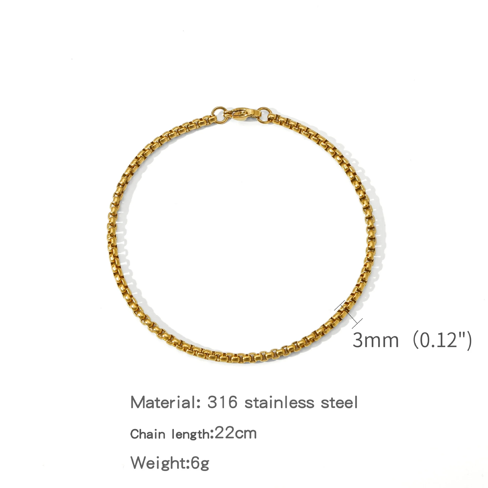 Bracelet Pearl Geometric Punk Rock Unisex Electroplating - Image 7