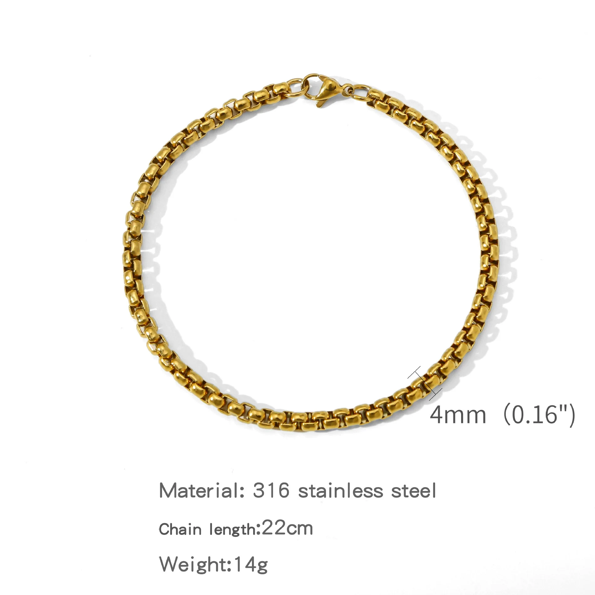 Bracelet Pearl Geometric Punk Rock Unisex Electroplating - Image 8