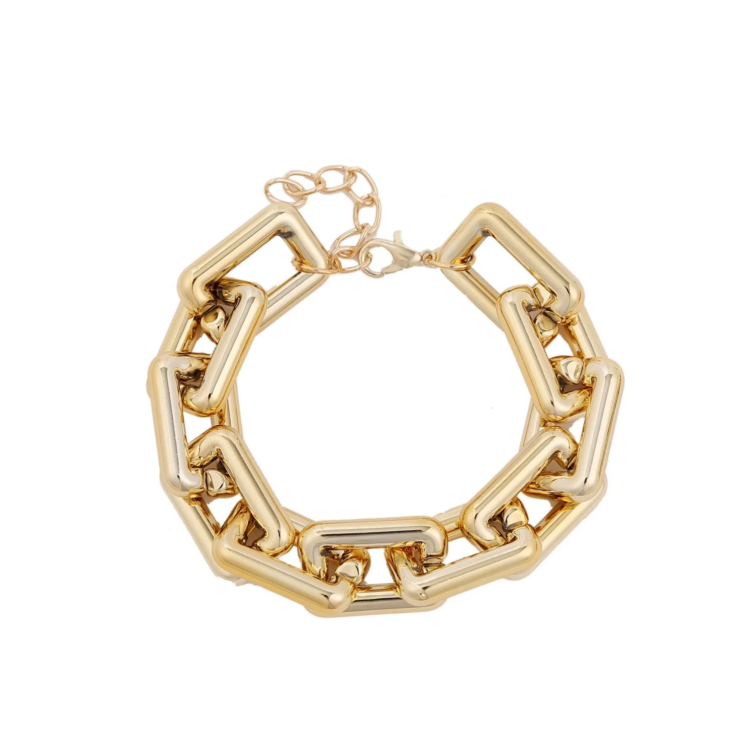 Bracelet Plastic Resin Geometric Hiphop Style Electroplating For Women - Image 20