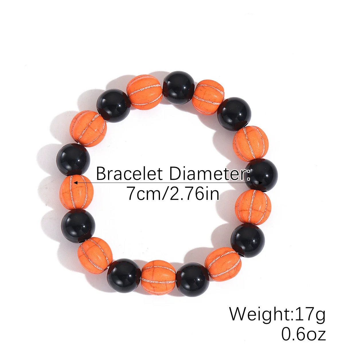Bracelet Set Zinc Alloy Punk Festival Element Geometric Electroplating Orange Pumpkin Skull Pendant - Image 9
