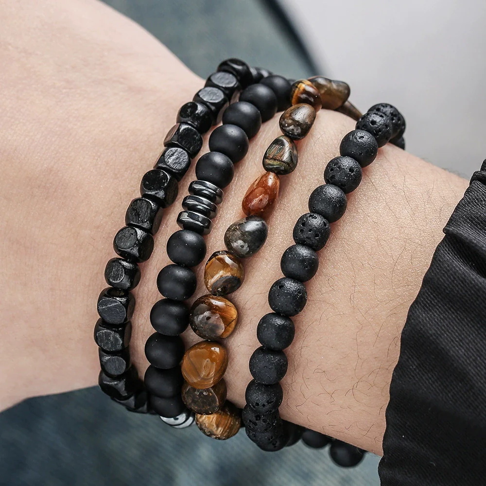 Bracelet Shell Wooden Beads Turquoise Beads Handmade Geometric Style Unisex - Image 21