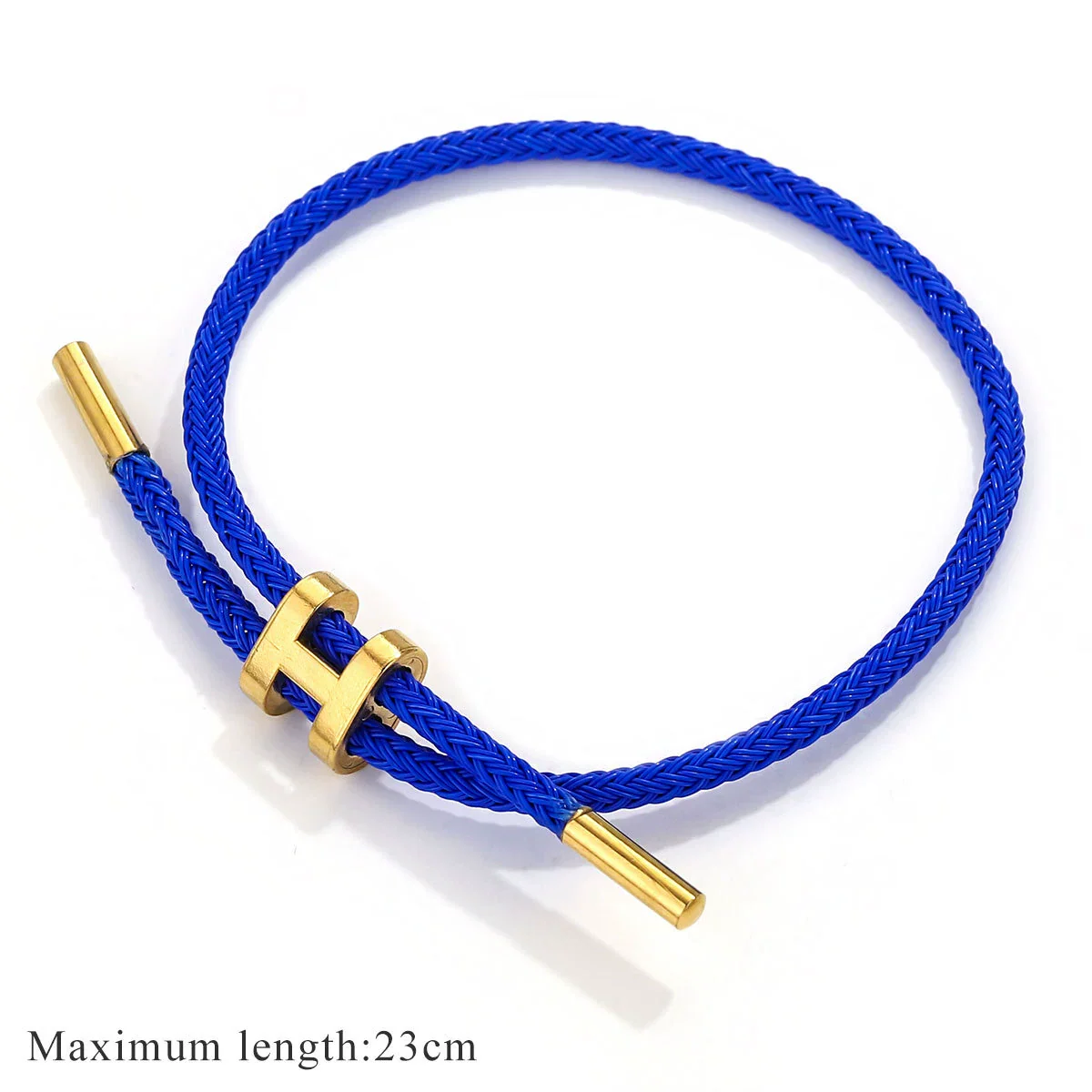 Bracelet Stainless Steel 18K Goldplated Ishaped Buckle Red Rope Electroplating Unisex Simple - Image 8