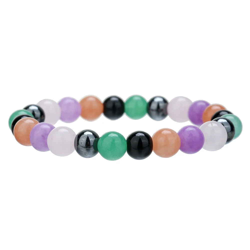 Bracelet Stone Geometric Handmade Retro Black Onyx Citrine Yellow Tiger Eye Unisex - Image 12