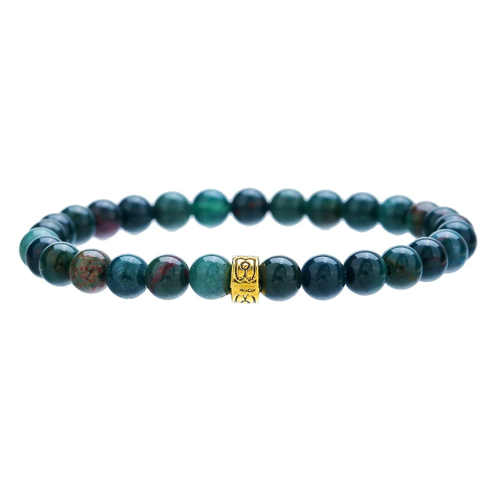 Bracelet Stone Geometric Handmade Retro Black Onyx Citrine Yellow Tiger Eye Unisex - Image 6