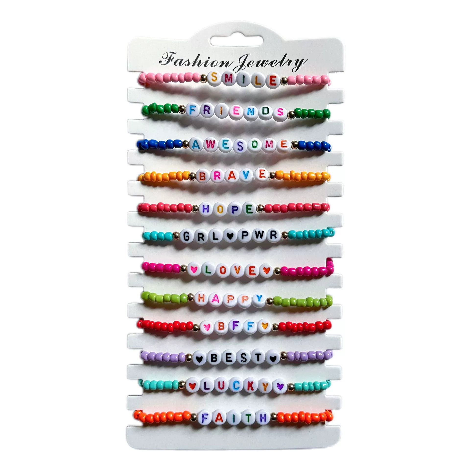 Bracelet Suit Rice Beads Acrylic Geometric Handmade - Image 15