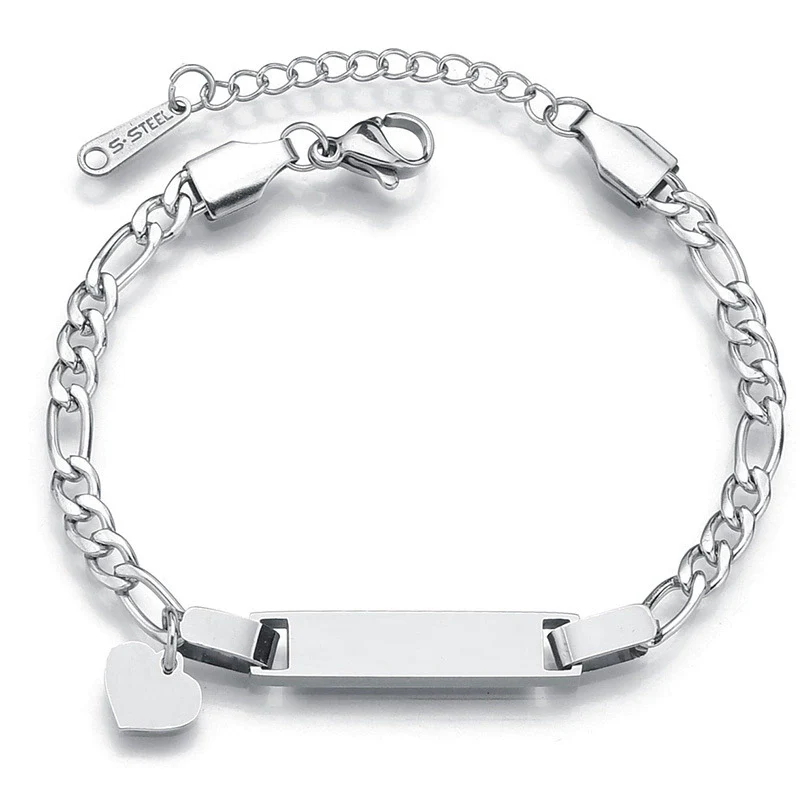 Bracelet Titanium Steel Curved Heart Butterfly Geometric Electroplated For Women - Image 4