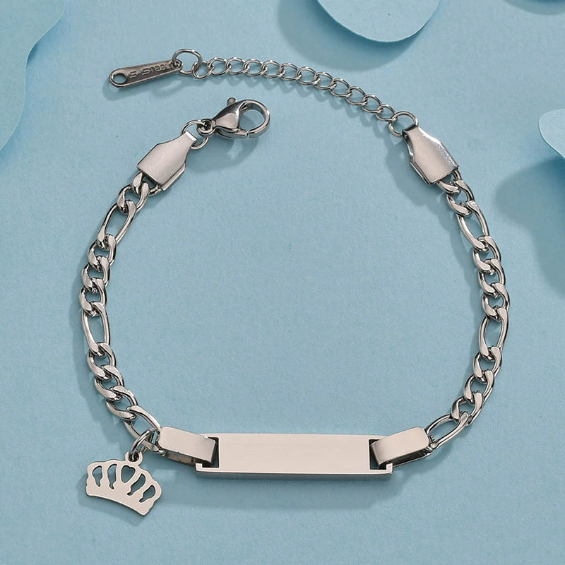 Bracelet Titanium Steel Curved Heart Butterfly Geometric Electroplated For Women - Image 8