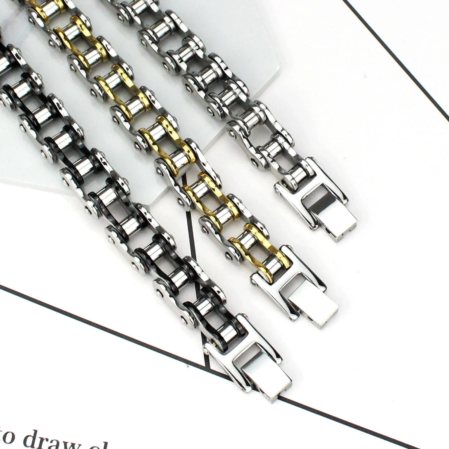 Bracelet Titanium Steel Geometric Electroplating Original Design Men's - Image 5