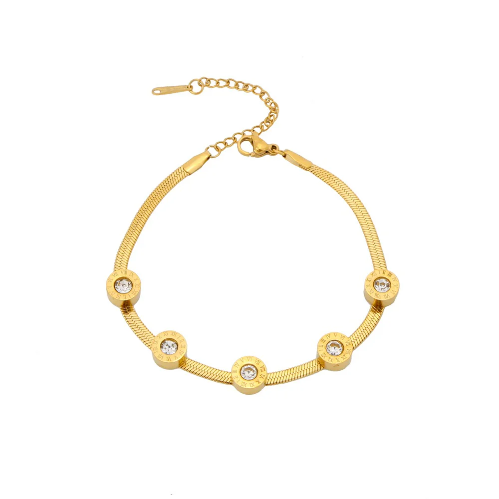Bracelet Titanium Steel Geometric Electroplating Women's Fashion Cold Style Simple Niche Design Color Protection - Image 5