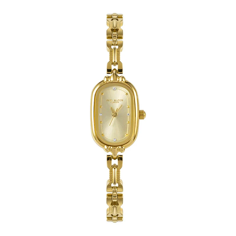 Bracelet Watch Alloy Gold Oval Medieval Retro Literary Fashion Women's Quartz Watch - Image 5