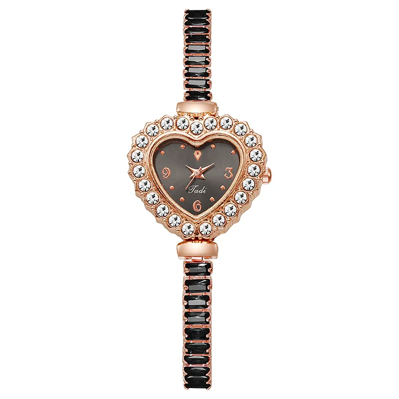 Bracelet Watch Alloy Heart Shape Pullout Style Women's Fashionable - Image 4