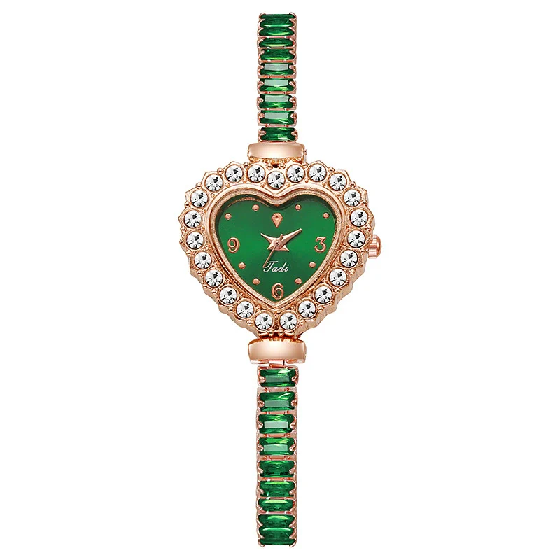 Bracelet Watch Alloy Heart Shape Pullout Style Women's Fashionable - Image 5