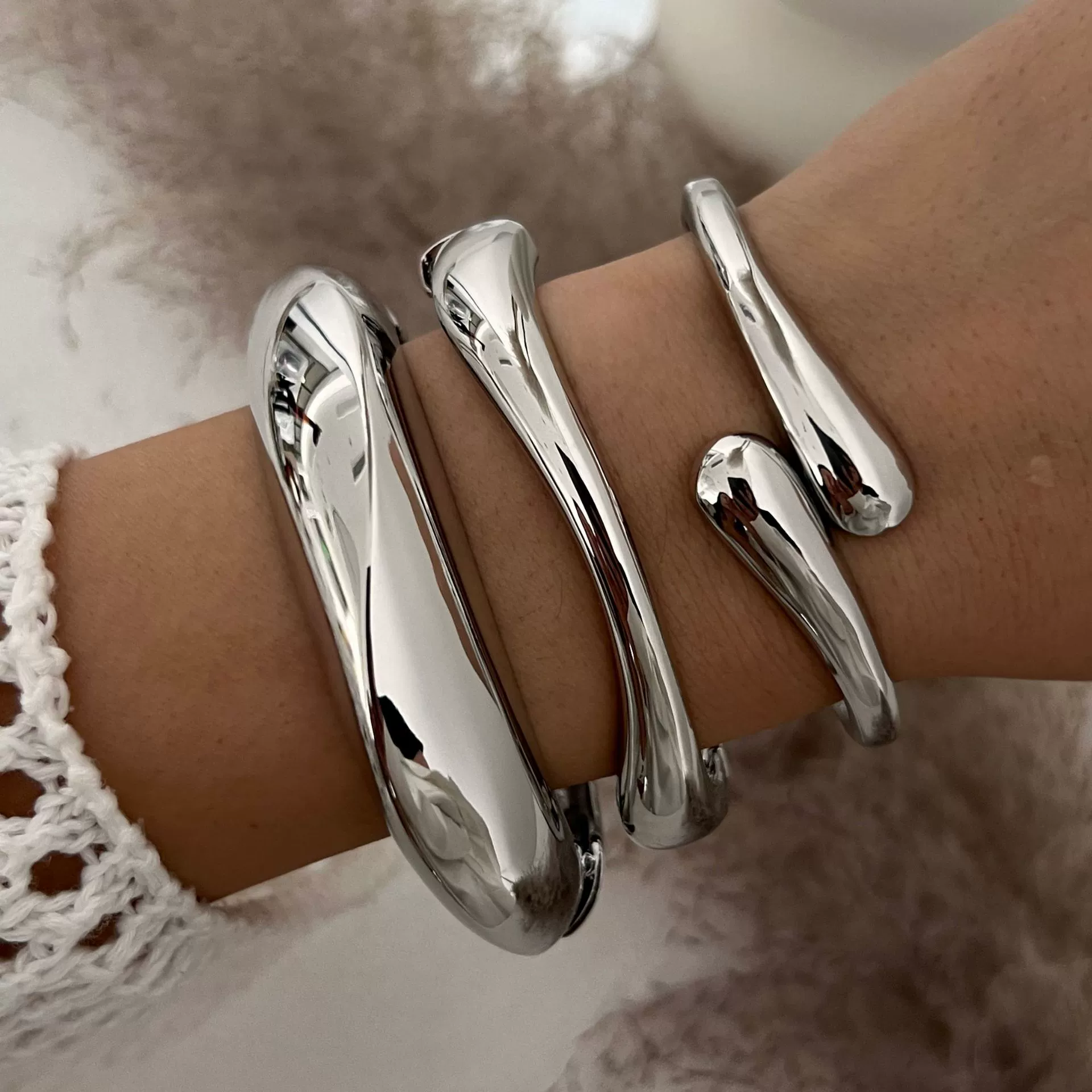 Bracelet Zinc Alloy Geometric Electroplated Princess Style - Image 3