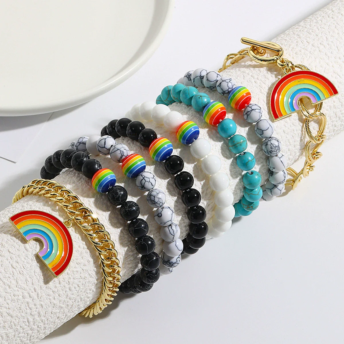 Bracelet Zinc Alloy Geometric Heartshaped Handmade Friendship