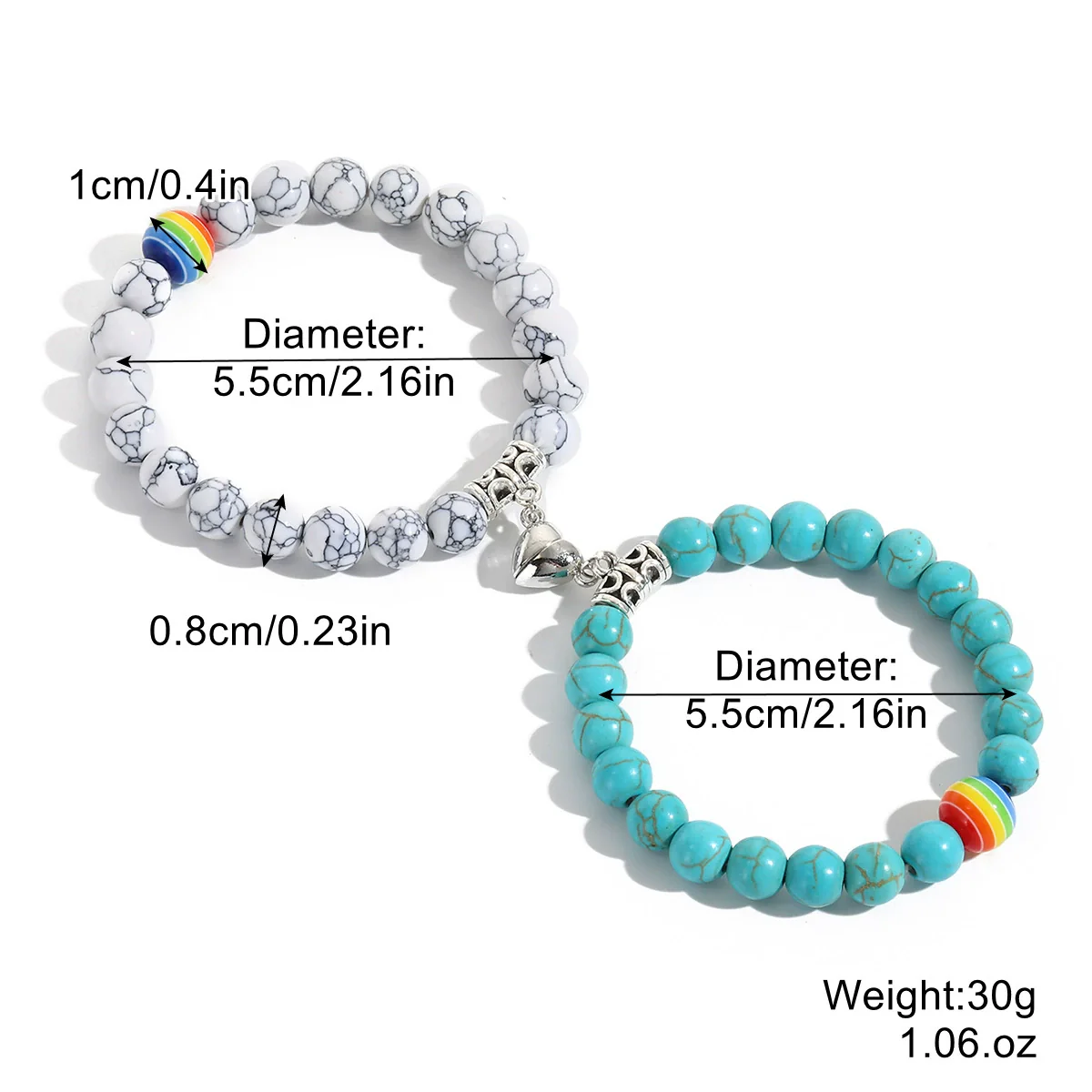 Bracelet Zinc Alloy Geometric Heartshaped Handmade Friendship - Image 7
