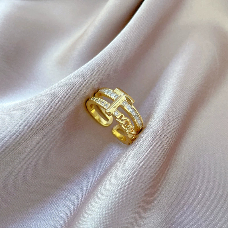Brass Crown Pattern Electroplated Casual Hand Jewelry Ring - Image 4
