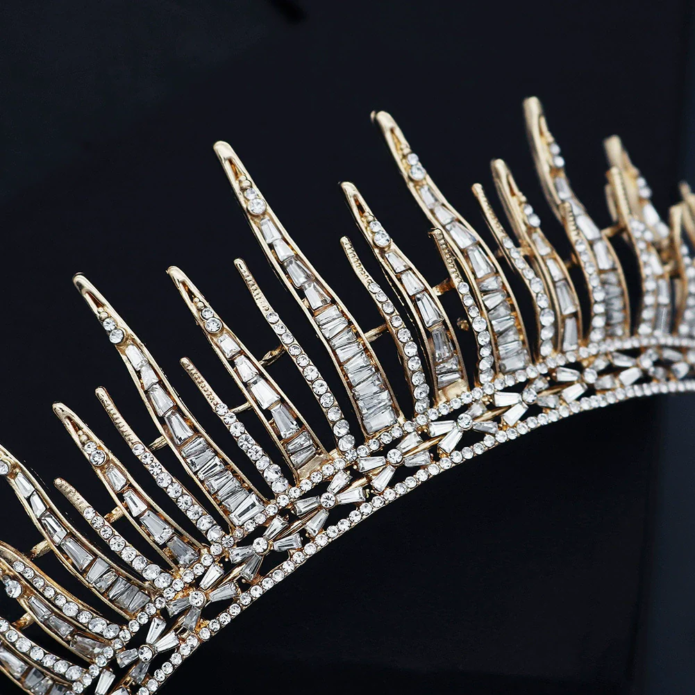 Bridal Hair Accessories Alloy Rhinestone Retro Queen Tiara Highend Headwear Wedding Dress Crown - Image 4