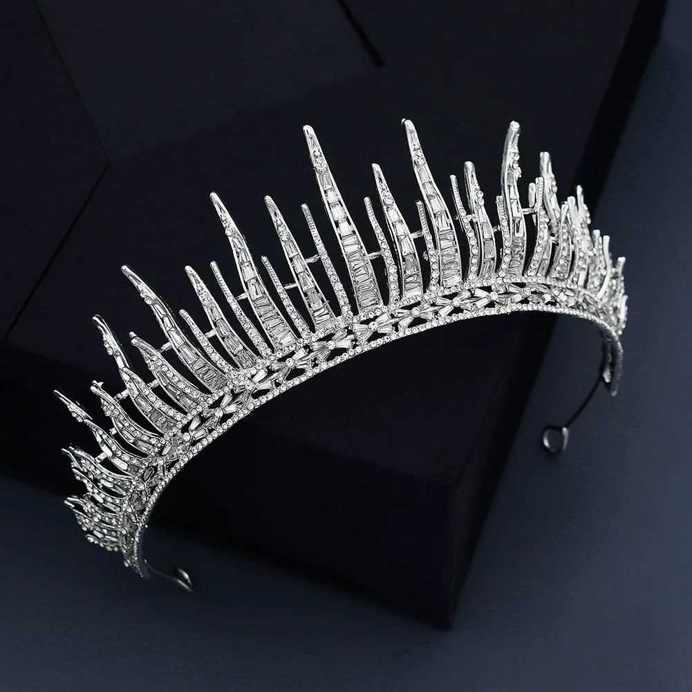 Bridal Hair Accessories Alloy Rhinestone Retro Queen Tiara Highend Headwear Wedding Dress Crown - Image 7