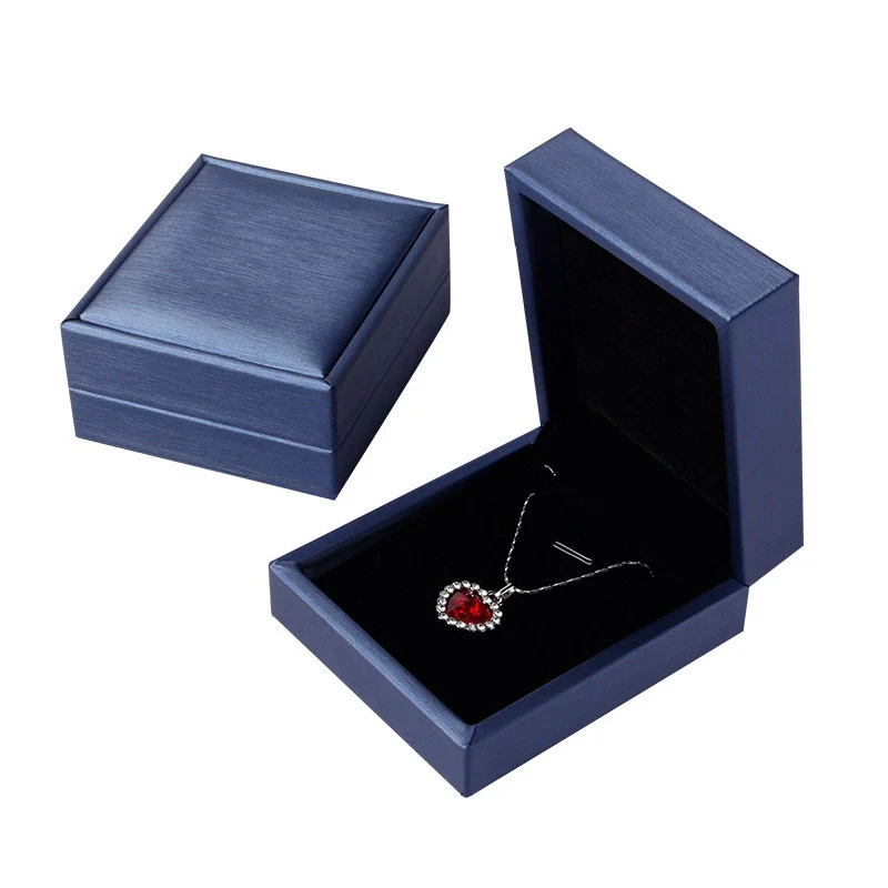 Brushed Pu Leather And Plastic Jewelry Box For Rings Necklaces And Bracelets - Image 7