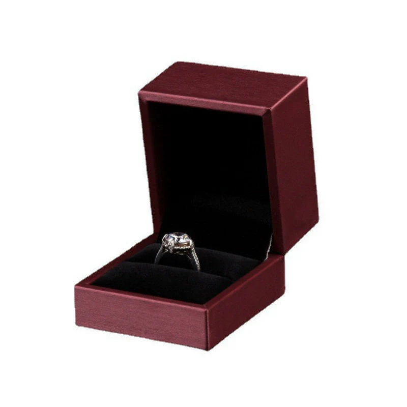Brushed Pu Leather And Plastic Jewelry Box For Rings Necklaces And Bracelets - Image 9